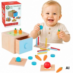 WOOPIE GREEN Drewniana Szuflada Edukacyjna Sorter Montessori