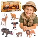 WOOPIE Zestaw Figurek Dzikich Zwierząt Safari 6 el.