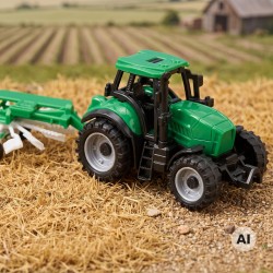 WOOPIE Traktor Rolniczy Ze Zgrabiarką