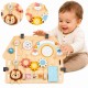 WOOPIE GREEN  Tablica manipulacyjna Domek 2w1 8 el.