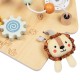 WOOPIE GREEN  Tablica manipulacyjna Domek 2w1 8 el.