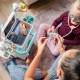 WOOPIE Wózek Lekarski Zestaw Mały Doktor EKG Dźwięk Światło Regulowany 26el