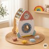 TOOKY TOY Kosmiczna Rakieta Aktywności Sorter Labirynt Drewniany