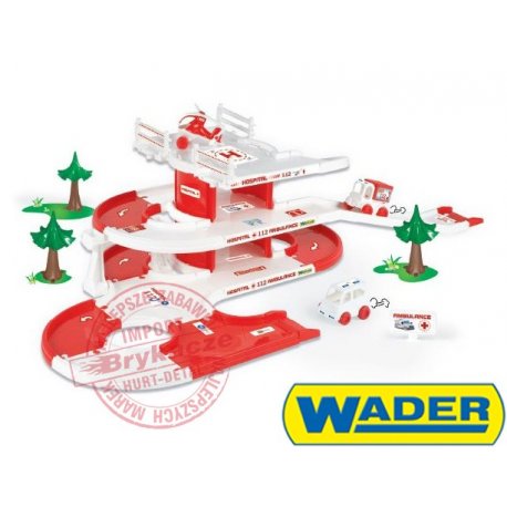 WADER Kid Cars 3D Szpital, tor samochodowy, ulica