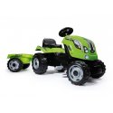 SMOBY Traktor na pedały XL z przyczepą - Zielony