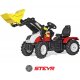 Rolly Toys Traktor na pedały John Steyr na pompowanych kołach + Łyżka