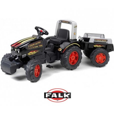 Falk Ogromny Traktor KING 900GM z przyczepą