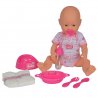 Simba Lalka New Born Baby Bobas z 7 akces. 38 cm 