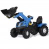 New Holland traktor na pedały z łyżką i cichymi kołami Rolly Toys rollyFarmtrac