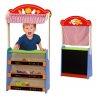 Drewniany Teatrzyk i sklepik 2w1 z akcesoriami Viga Toys
