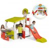 Smoby Wielofunkcyjny Plac Zabaw Zjeżdżalnia Domek z daszkiem i koszykówką Fun Center