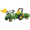 Rolly Toys Trktor X-Trac John Deere z łyżką i przyczepką