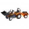 Falk Traktor na pedały RANCH TRAC + przyczepa + łyżka Pomarańczowy