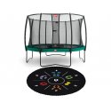 BERG Trampolina Champion Green Tattoo 430 cm Siatka Deluxe