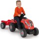 SMOBY Traktor na pedały Farmer XL z przyczepą - Czerwony