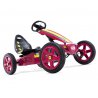 BERG Gokart Rally Pearl - Żółto różowy Pompowane koła 4-12 lat do 60 kg