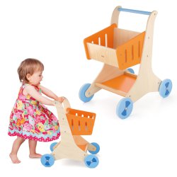 Drewniany Wózek sklepowy na zakupy Viga Toys