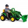 Traktor Koparka z Łyżką na Akumulator John Deere Power Pull Peg Perego