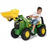 John Deere Traktor na Pedały Łyżka Ciche Koła 3-10 Lat do 50kg Rolly Toys