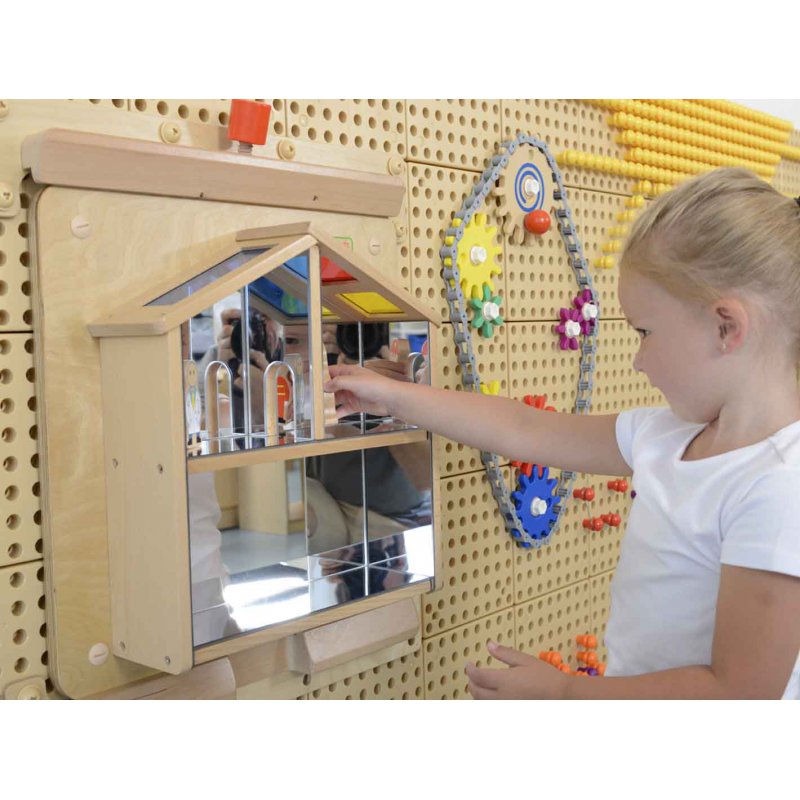 MASTERKIDZ Domek z Luster Ścienna Tablica Sensoryczna Flex