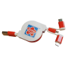 Rozwijany kabel USB 3w1
