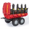 Rolly Toys rollyTrailer Przyczepa Wywrotka do przewozu drewna + 5 Bali
