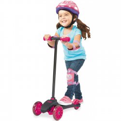 Hulajnoga Trójkołowa Ciche Koła Różowa Little Tikes