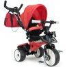 Rowerek Trójkołowy Deluxe City Max Czerwony Ciche Koła + Torba Injusa