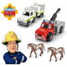Strażak Sam Zestaw 2 Auta Phoenix i Vet Dickie + 2 konie