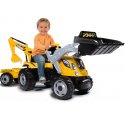 Traktor Na Pedały z Przyczepą MAX Dla Dzieci Smoby Koparka