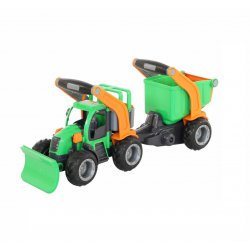 WADER TRAKTOR Spychacz z przyczepą