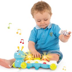 Smoby Cotoons Elektroniczna Gąsienica do ciągnięcia