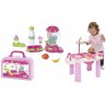 Zestaw Ecoiffier Mała Opiekunka przewijak wanienka + akcesoria do przygotowania posiłku