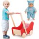 Smoby Interaktywna Lalka + Drewniany Wózek Głęboki Viga
