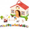 Drewniana Farma Zagroda Zwierzątka 24 El. Viga Toys