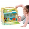 CLASSIC WORLD Nowoczesny Drewniany Domek Dla Lalek 21 Elementów