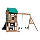 Drewniany plac zabaw Step 2 5w1 zjeżdżalnia piaskownica Backyard Discovery