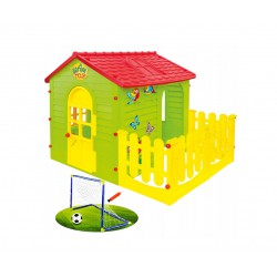 MOCHTOYS Domek Mały z Tarasem + Bramka