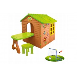 MOCHTOYS Domek ze Stolikiem + Bramka Piłkarska
