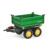 Rolly Toys rollyTrailer Przyczepa wywrotka Mega Trailer zielona