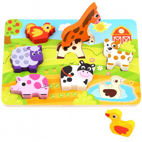 TOOKY TOY Grube Puzzle Farma