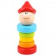 TOOKY TOY Drewniana Grzechotka Klaun Clown