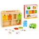 TOOKY TOY Drewniane Centrum Recyklingu Edukacyjny Sorter