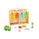 TOOKY TOY Drewniane Centrum Recyklingu Edukacyjny Sorter