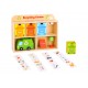 TOOKY TOY Drewniane Centrum Recyklingu Edukacyjny Sorter