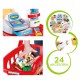 WOOPIE Luksusowy Supermarket z Wózkiem Waga Kasa Skaner + akc