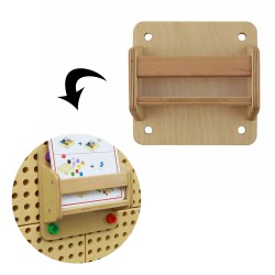 MASTERKIDZ Drewniana Kasetka Na Przedmioty - Tablica Naukowo-Kreatywna STEM