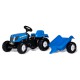 Rolly Toys Traktor na pedały Kid New Holland z przyczepką 