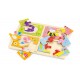 VIGA Drewniane Puzzle Zwierzęta Morskie 4w1