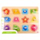 TOOKY TOY Puzzle Układanka z Pinezkami Figury Geometryczne